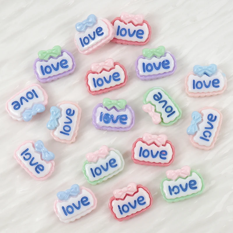 Letter S Art Craft - 30Pcs Mini Love Letter Resin Flat