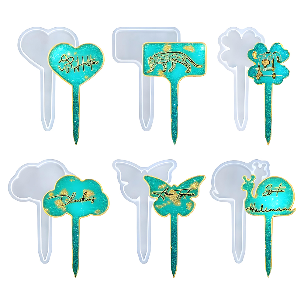 Resin Casting Mold - S0253 6 Styles T Shape Bookmark