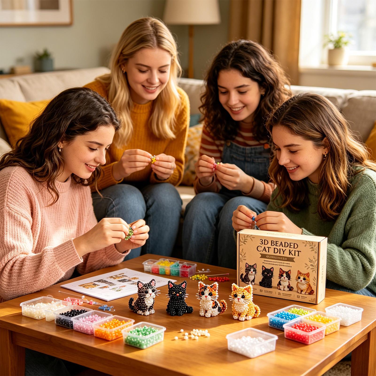 Art Craft Classes - DIY Animal Beading Kit Cute 3D