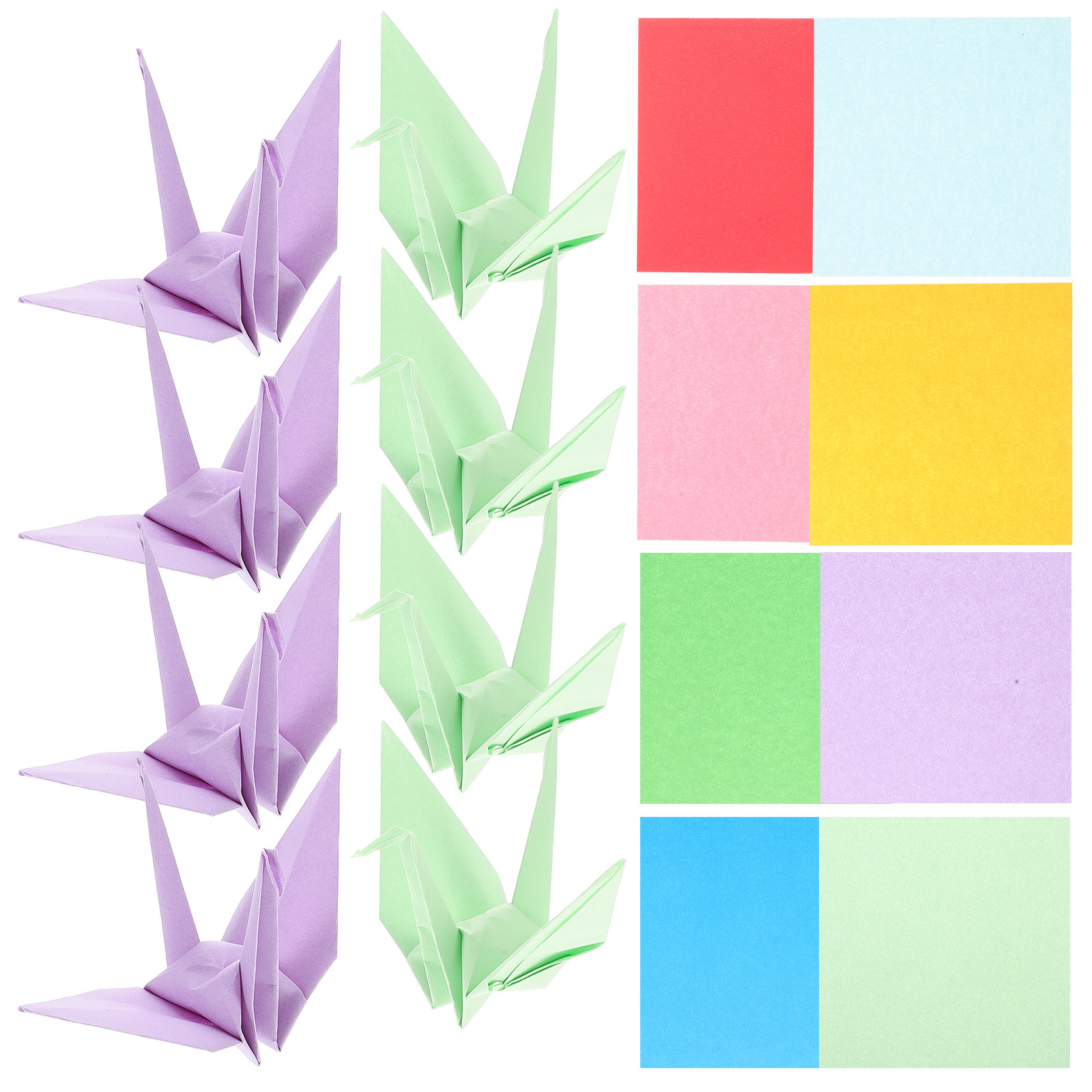 Art Craft Stationery - 100Pcs Bright Colored Construction Paper for