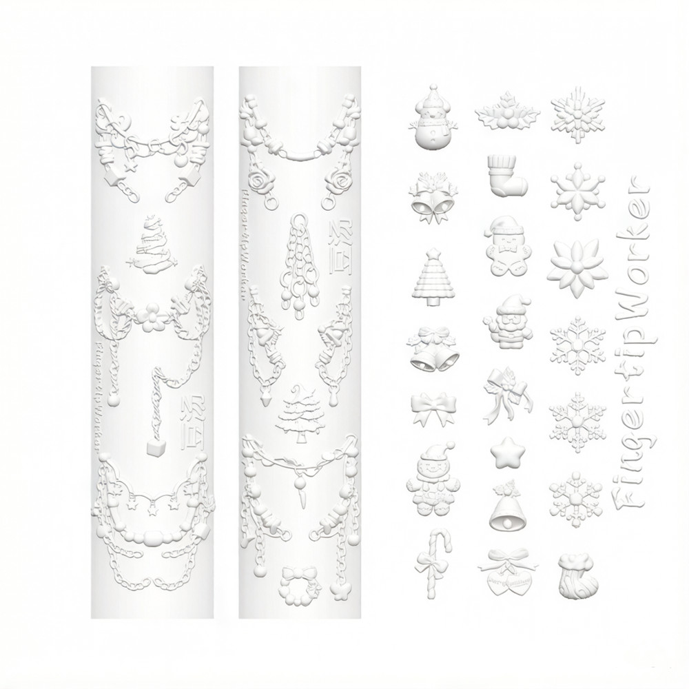 Art Craft Template - Christmas 3D Silicone Mold for Nail
