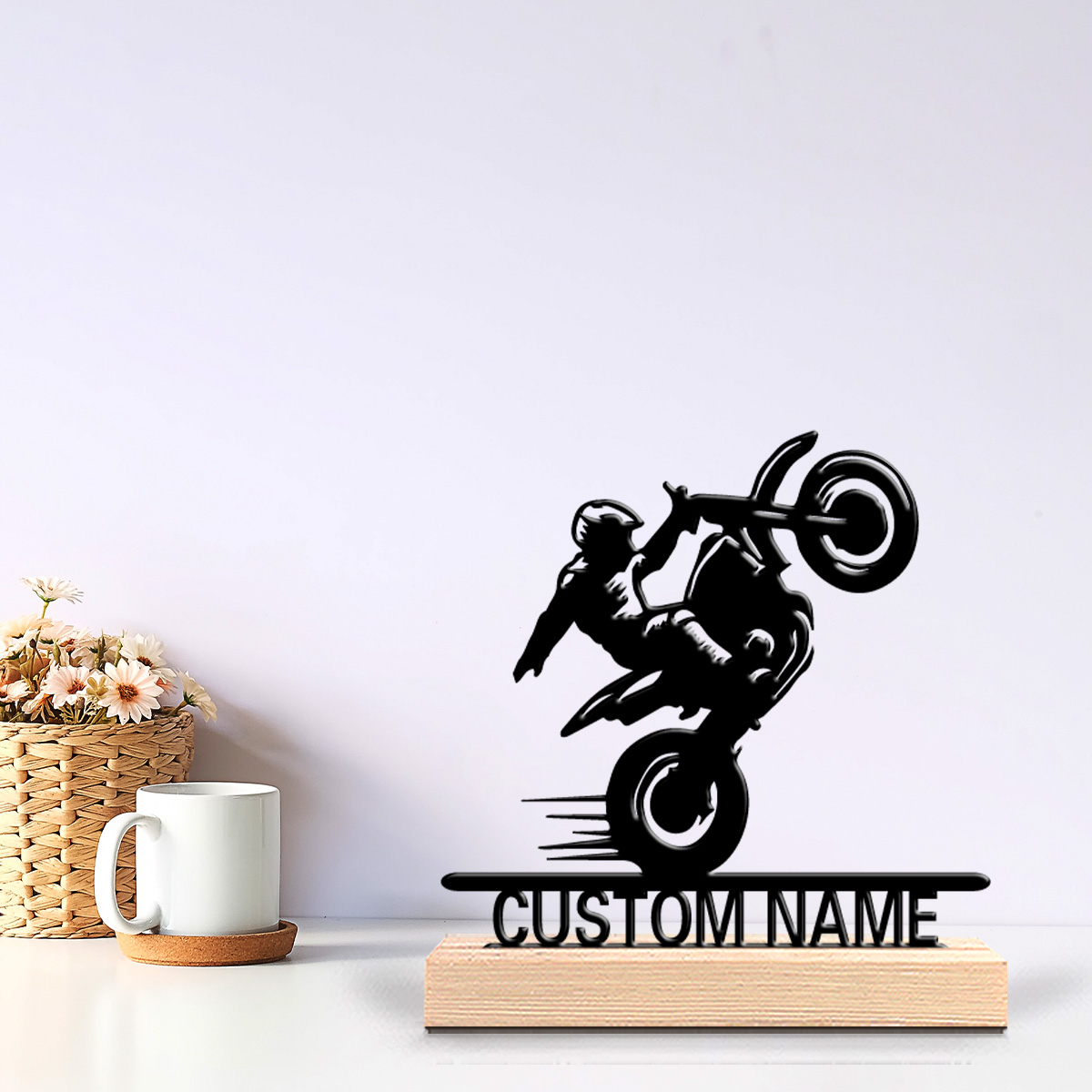 Art Y Craft - 1pc Simple Motorcycle Kid Custom Text