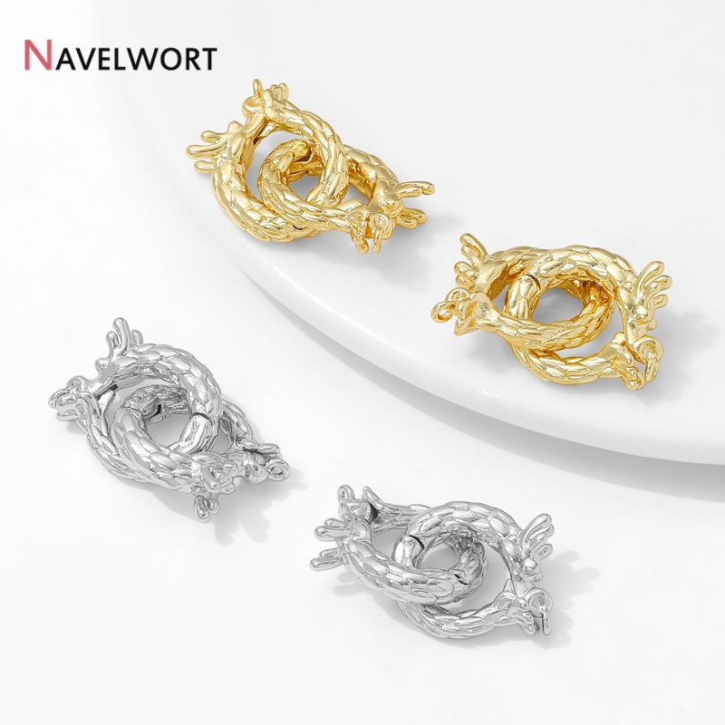 Art Craft Making - 14K Gold Plated Brass Dragon Shaped