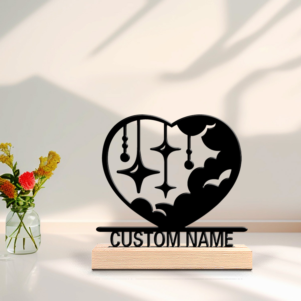 Art Y Craft - 1pc Fashion love cloud Customized Text