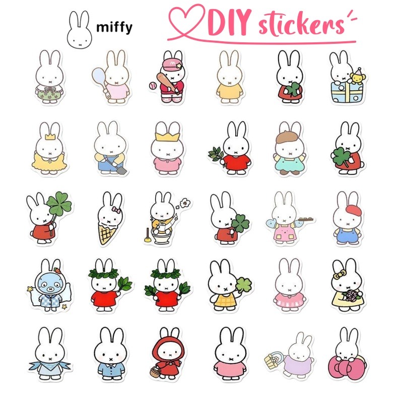 Origami Paper Set - Miffy High Color Value Creative Simple