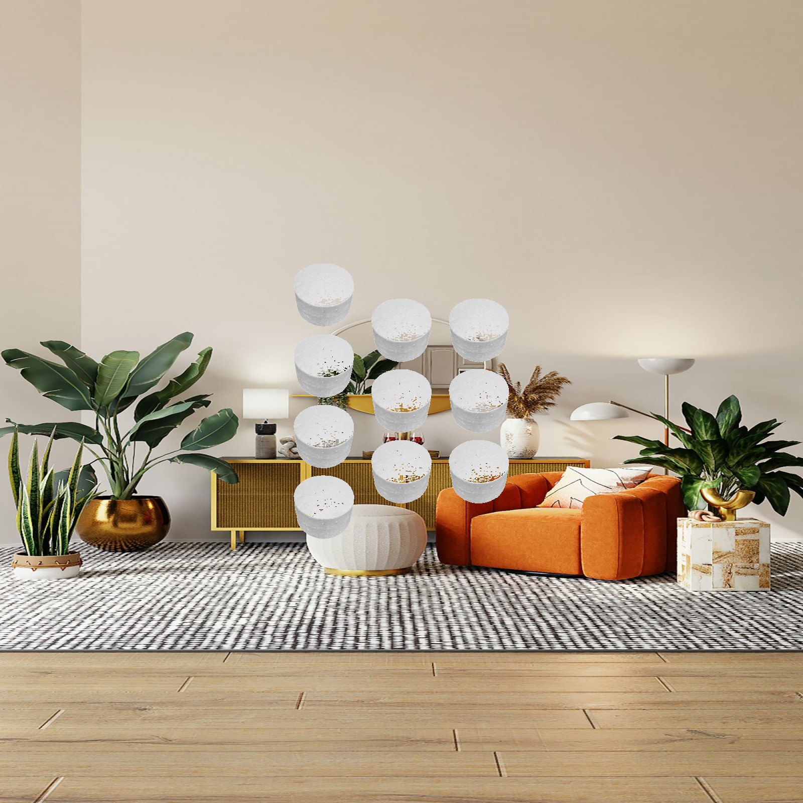 Art Craft Holiday - Craft Foam Balls White Foam Cylinder