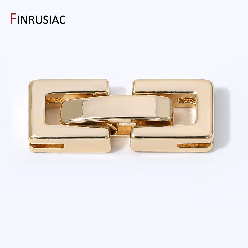 Art Craft Making - 14K Gold Plated Rectangular Pearl Clasps
