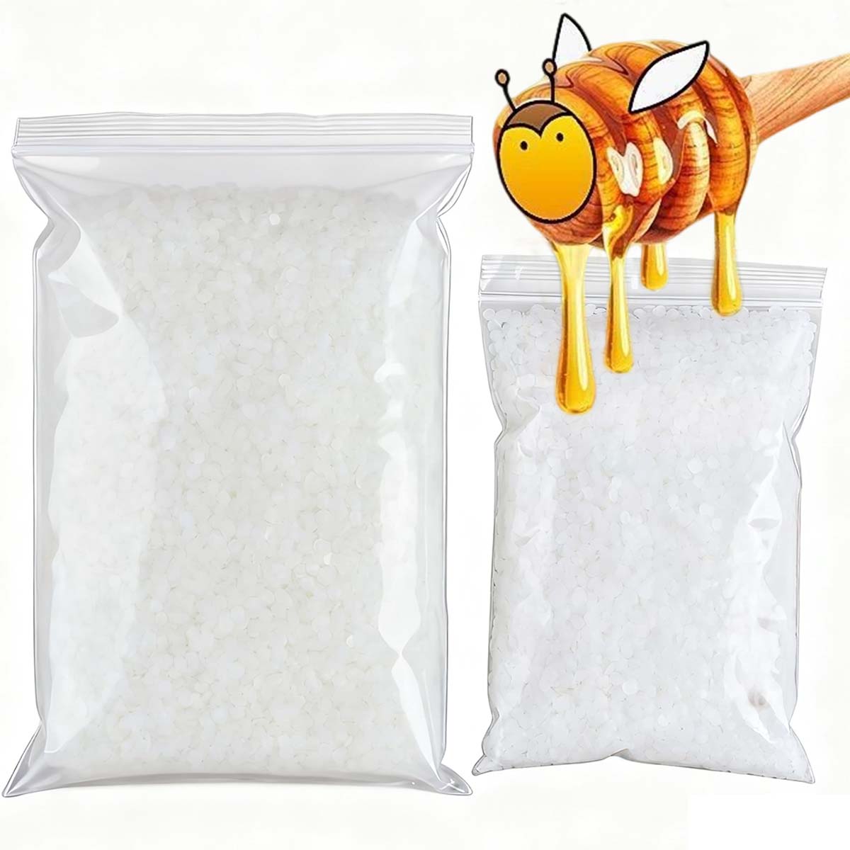 Candle Making Wax - 200g-1000g White Beeswax Pure Natural Granular