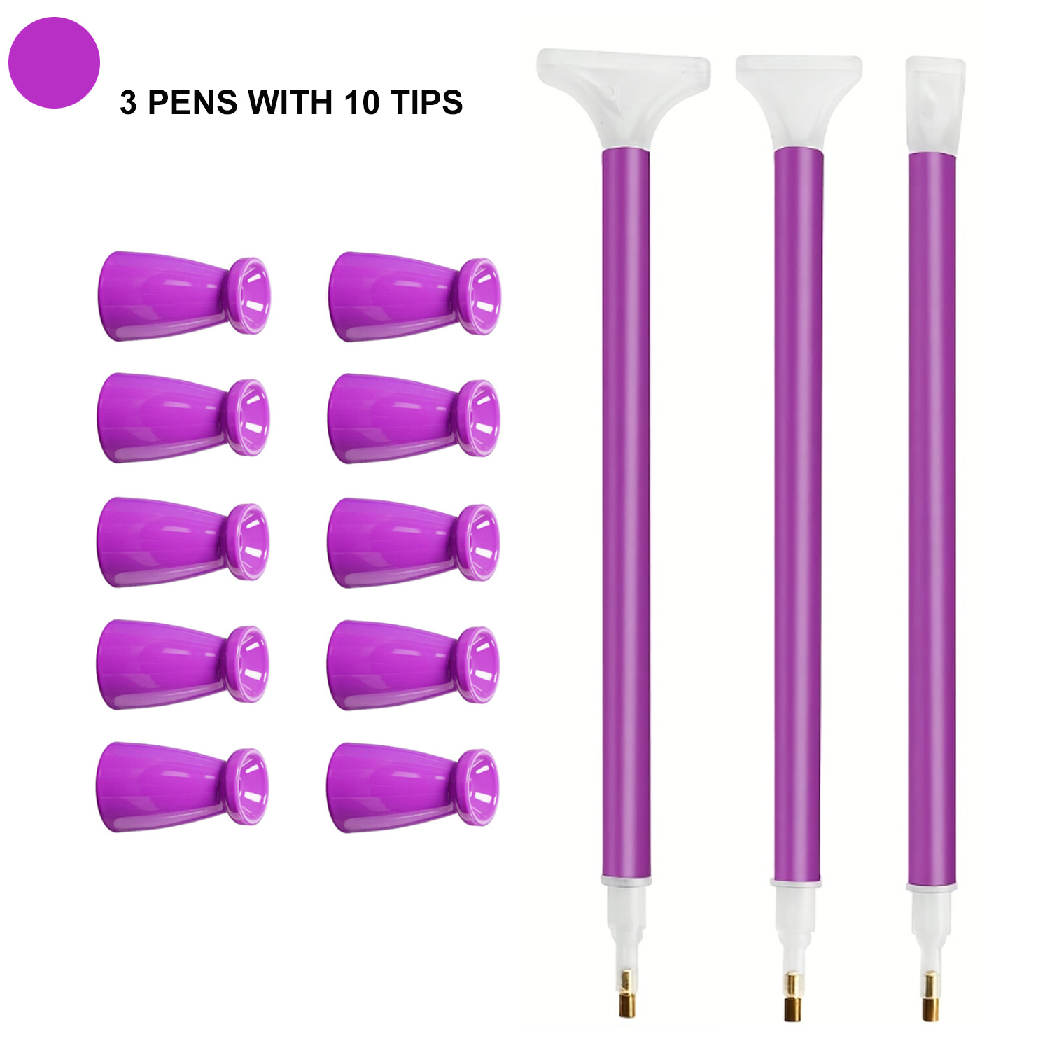 Art Craft Kit - 10 Silicone Tips & 3 Pens