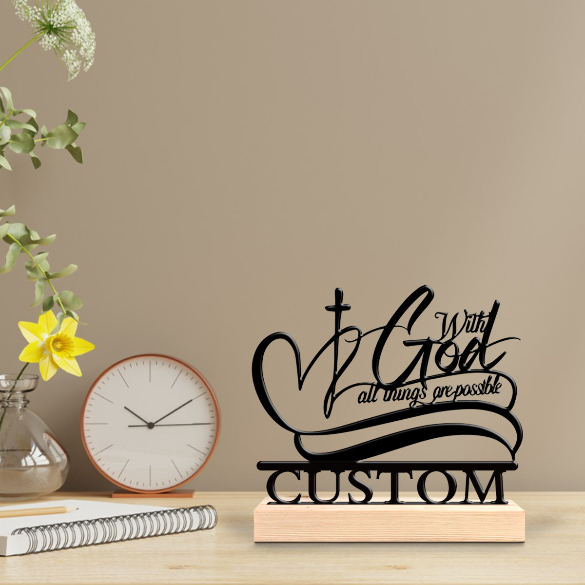 Art Y Craft - 1pc Creative Christian love Customized Text