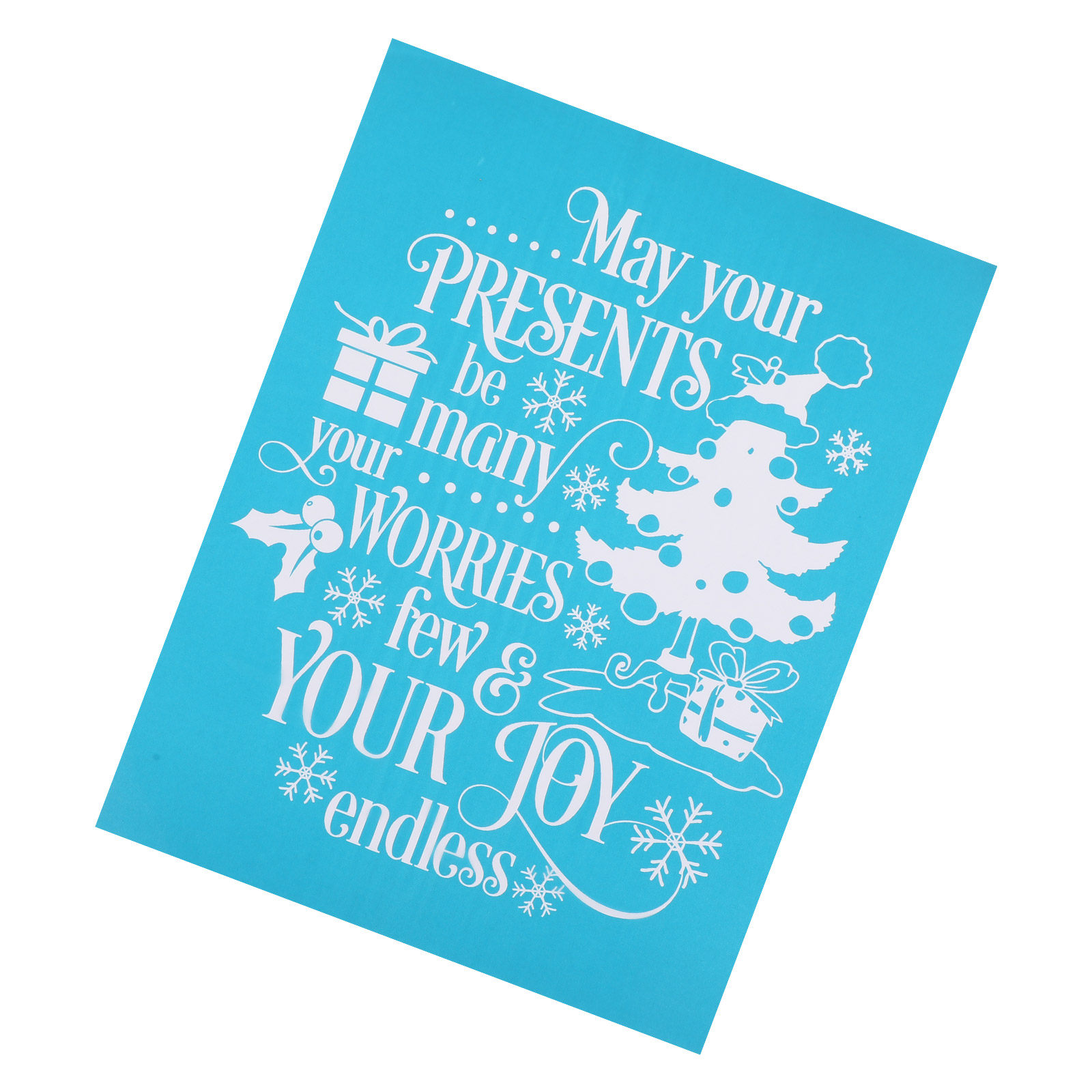 Art Craft Template - Christmas Self Adhesive Stencils Reusable Mesh