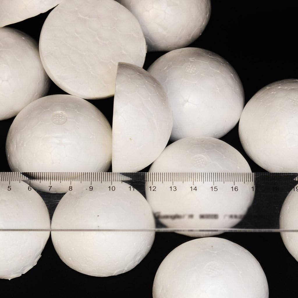 Art Craft Holiday - Round White Styrofoam Foam Balls 60mm