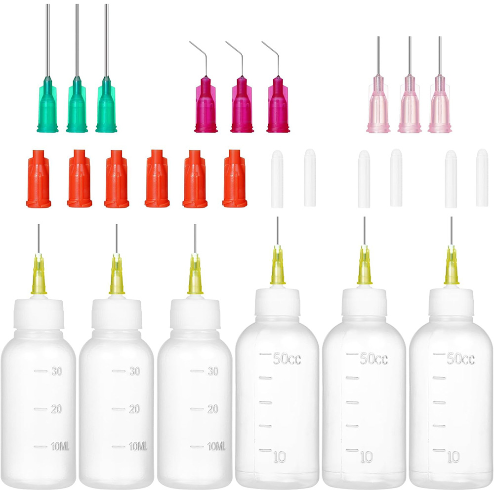 Art Craft Kit - Precision Needle-Tip Squeeze Bottle Set, 6-Pack