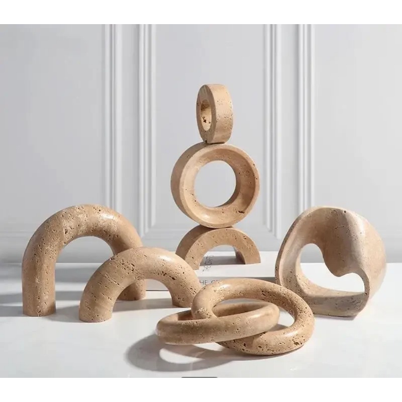 Exhibition Of Art And Craft - Marble Geometric Art Ornaments Entrance Sculpture