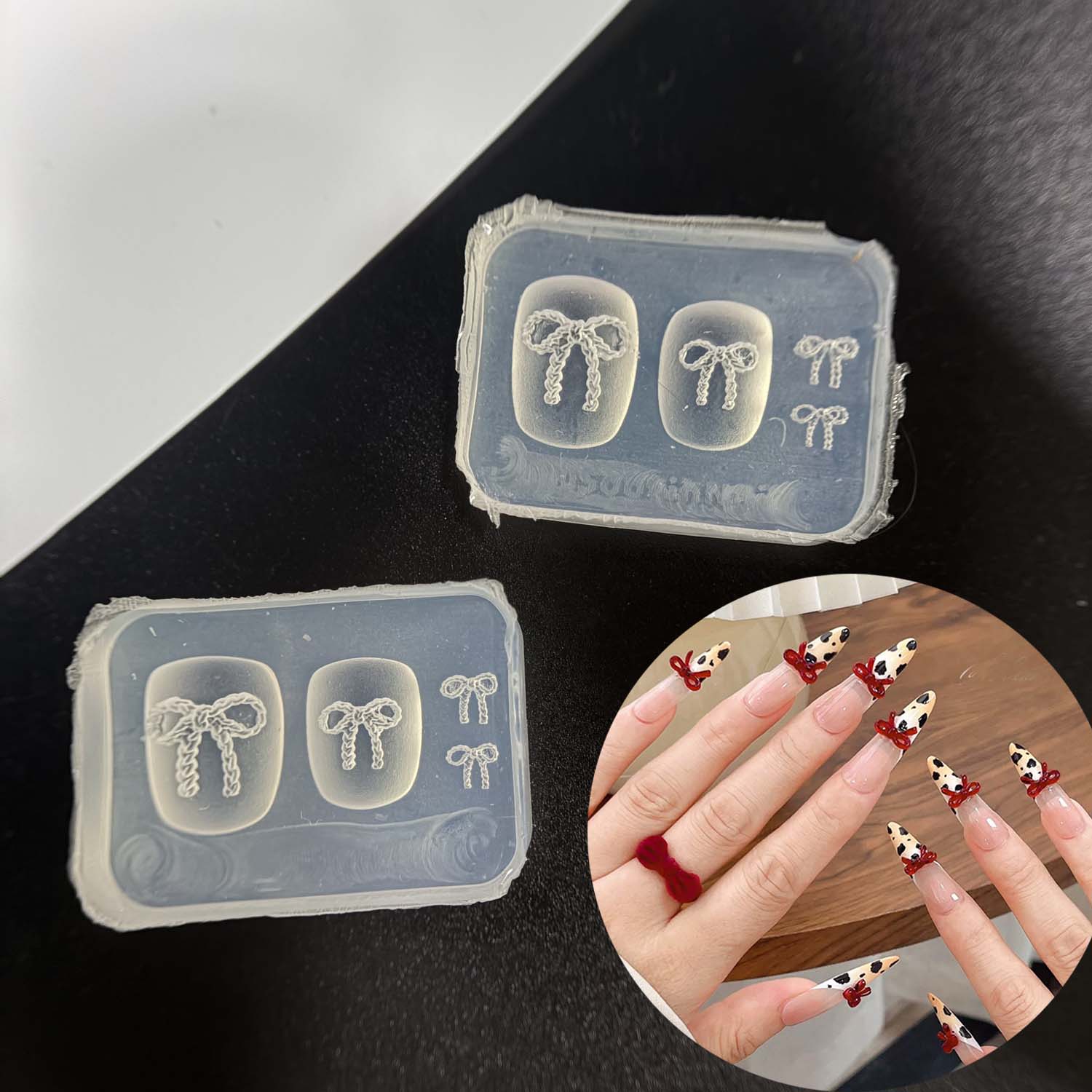 Art Craft Template - 3D Bowknot Silicone Mold Nail Art