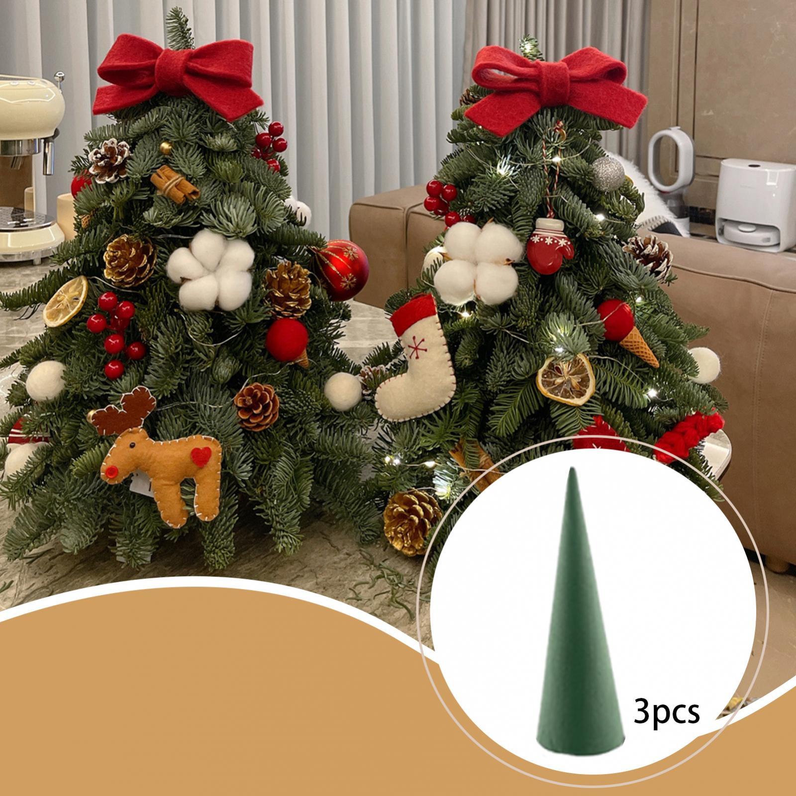 Art Craft Holiday - Floral Christmas Tree Cone Versatile Portable