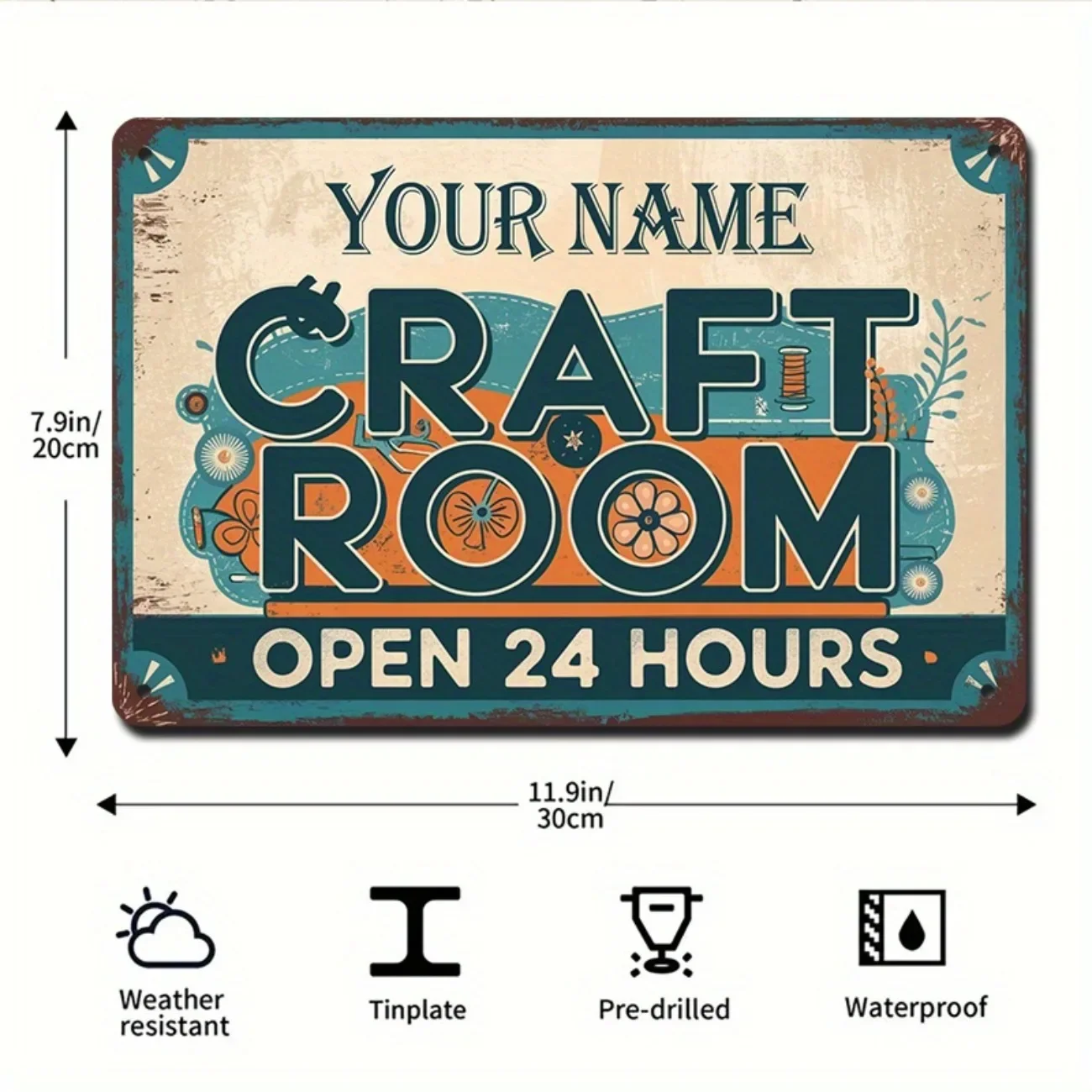 Personalized Vintage Metal Cra - Art Craft Quotes 评论和价格