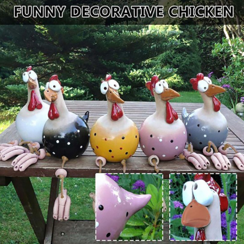 Funny Chicken Fence Decor Resi - Art Craft Website 评论和价格