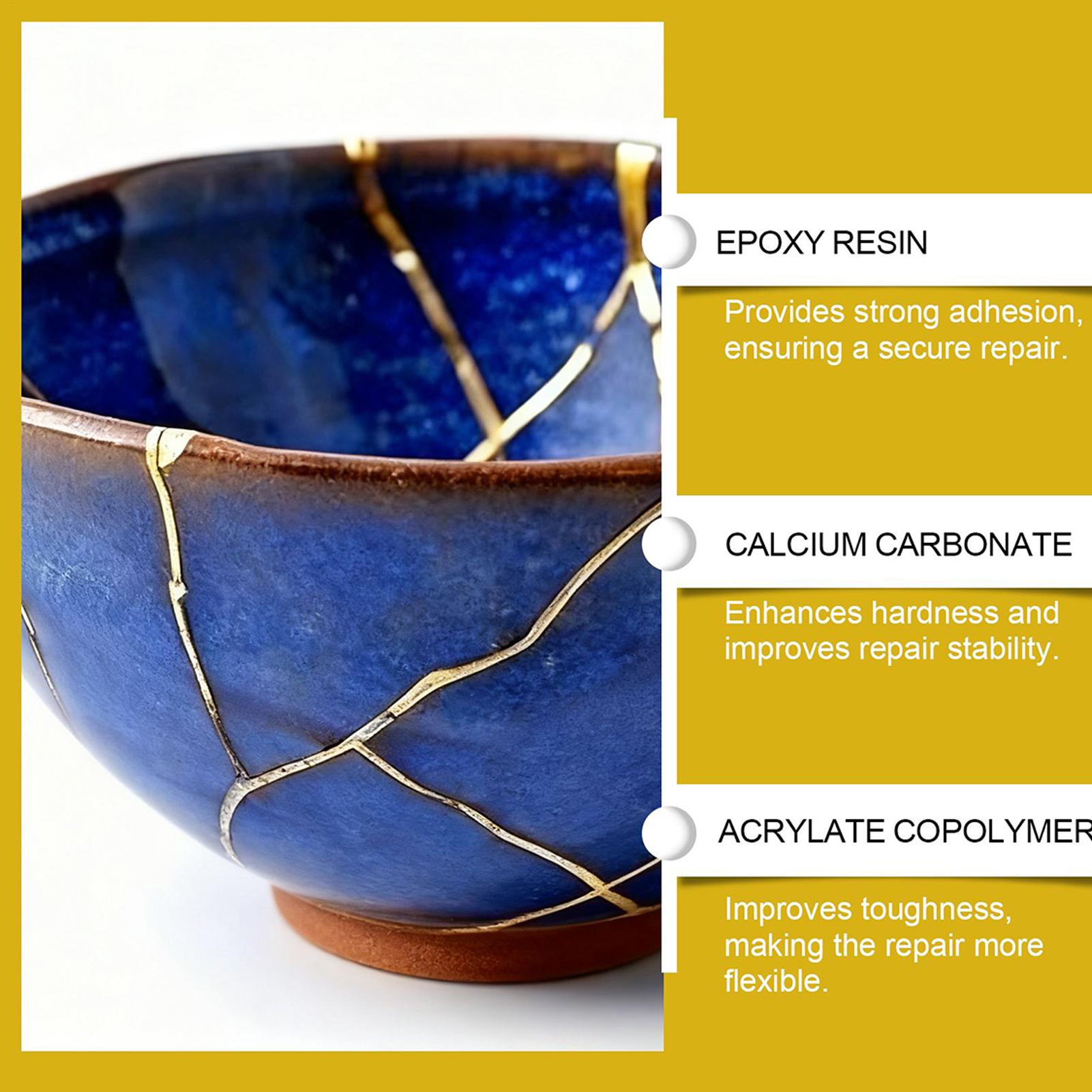 Japanese Pottery Gold Repair K - Art Craft Workshop 评论和价格
