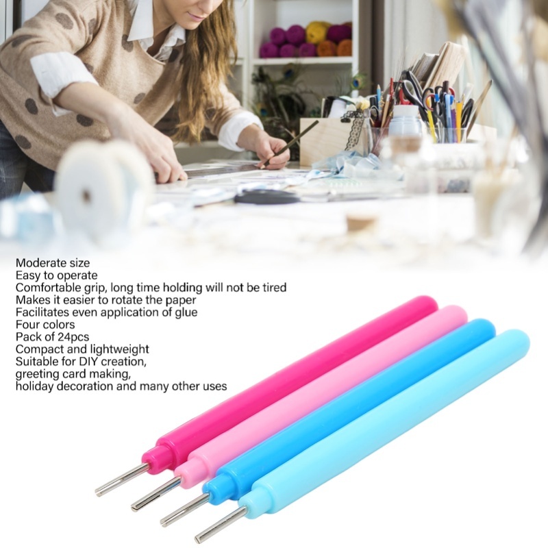 24pcs Paper Quilling Tools 4 C - Art Quilling Craft 评论和价格