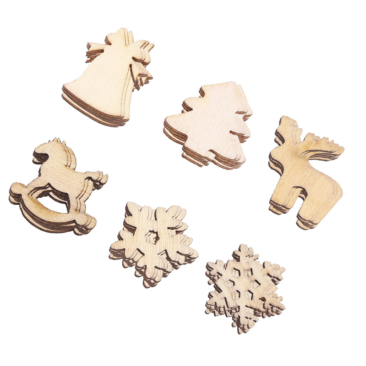 400Pcs Christmas Wood Craft De - Art Craft Holiday 评论和价格