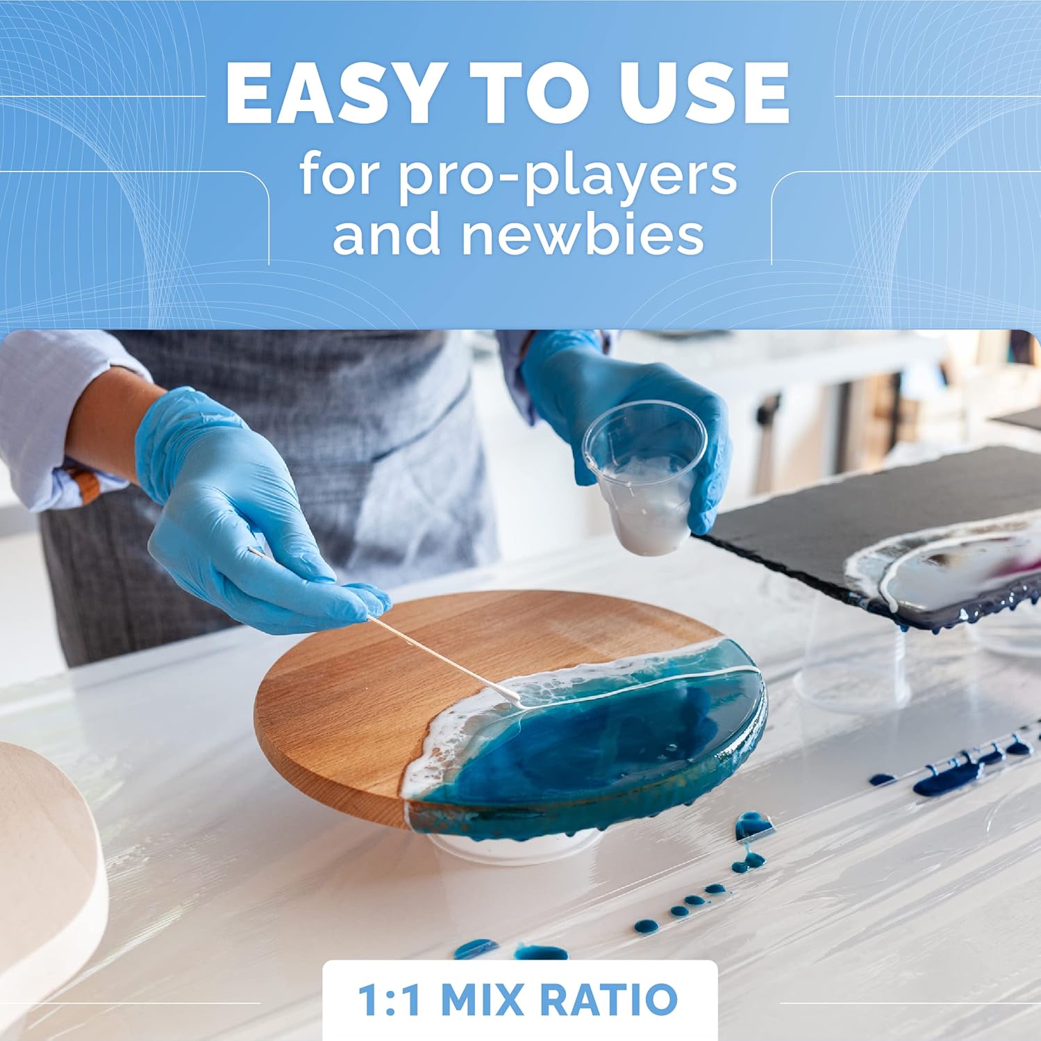 32OZ Clear Epoxy Resin Kit, No - Resin Casting Mold 评论和价格