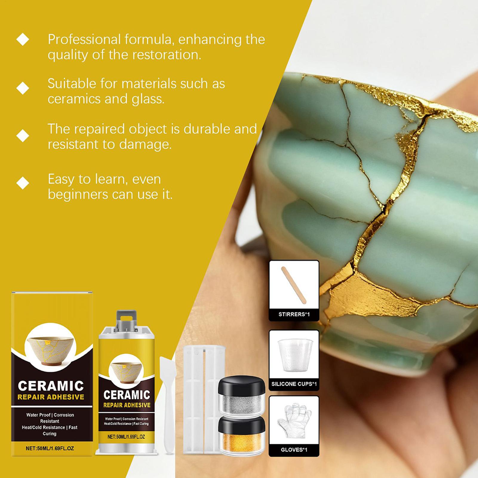 Gold Glue for Ceramics Glass S - Art Craft Workshop 评论和价格