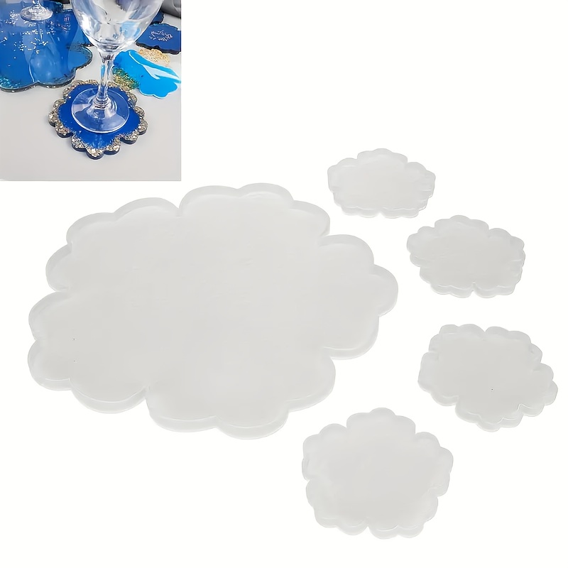 5pcs Mirror Large Flower Small - Resin Casting Mold 评论和价格