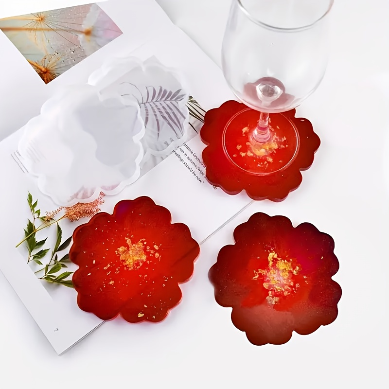 5pcs Mirror Large Flower Small - Resin Casting Mold 评论和价格