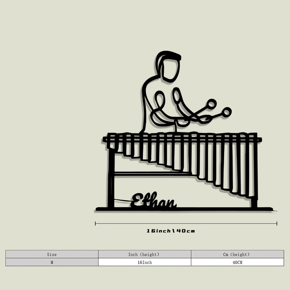CIFBUY Metal Wall Art Marimba  - Art And Craft Studio 评论和价格