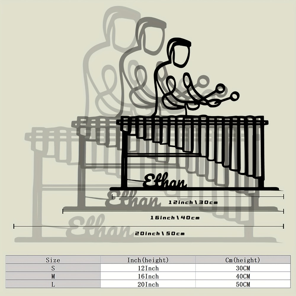 CIFBUY Metal Wall Art Marimba  - Art And Craft Studio 评论和价格