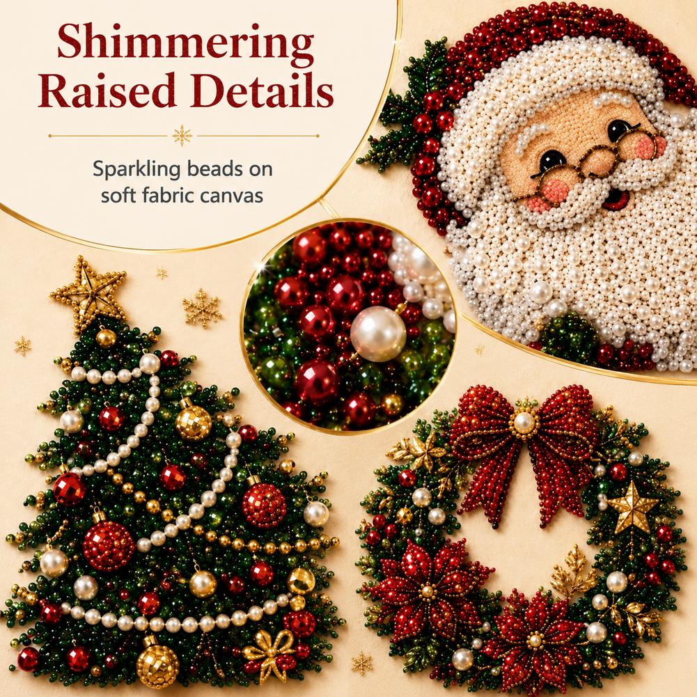 Christmas Santa Claus Pearl Ar - Art Craft Gifts For Adults 评论和价格