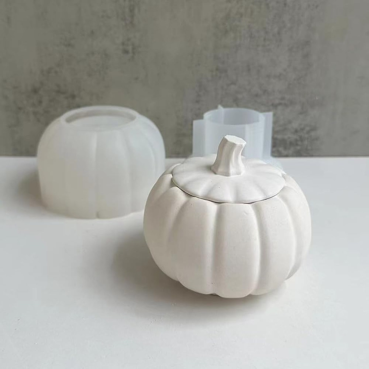 5'' Large Pumpkin Jar Mold, Ha - Resin Casting Mold 评论和价格