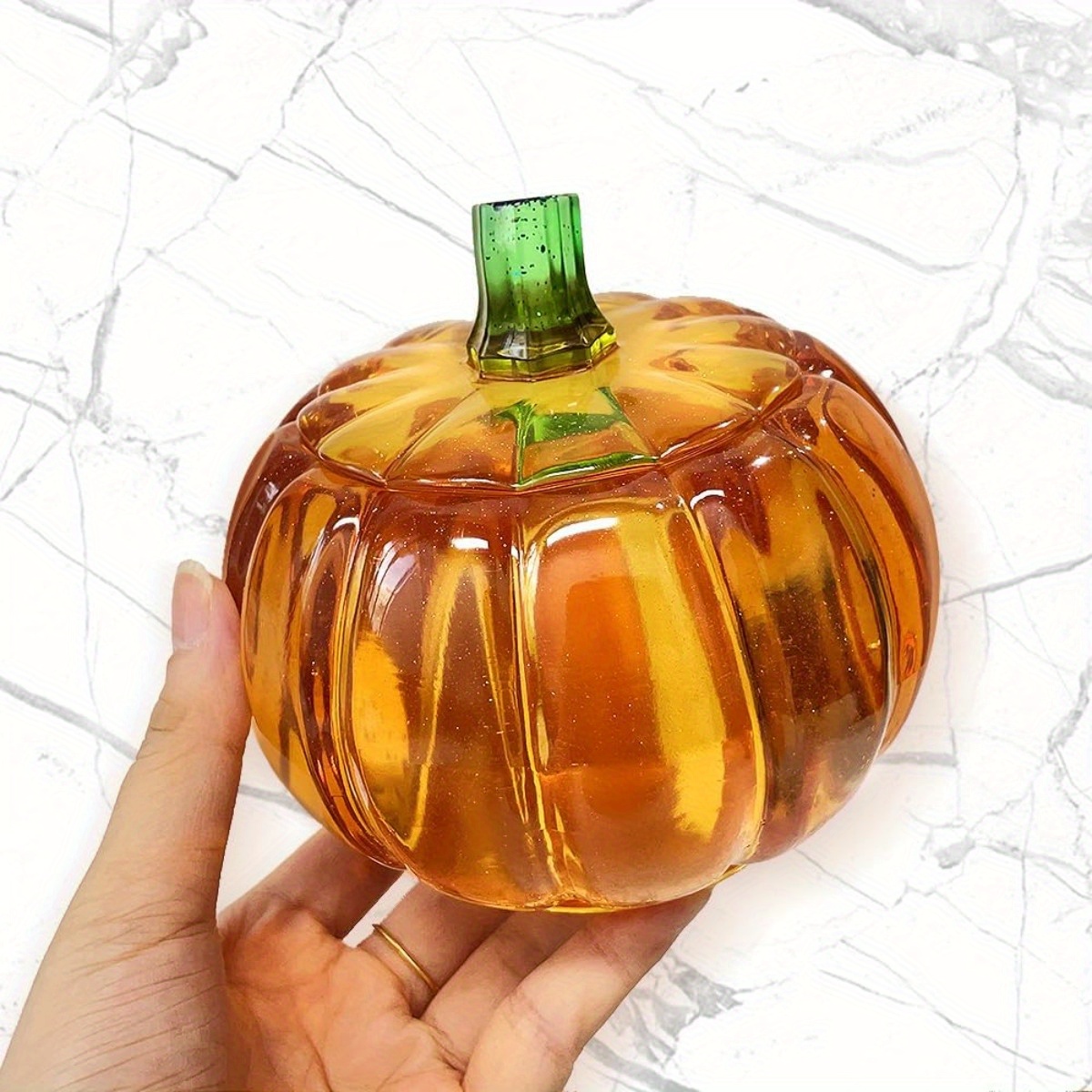 5'' Large Pumpkin Jar Mold, Ha - Resin Casting Mold 评论和价格