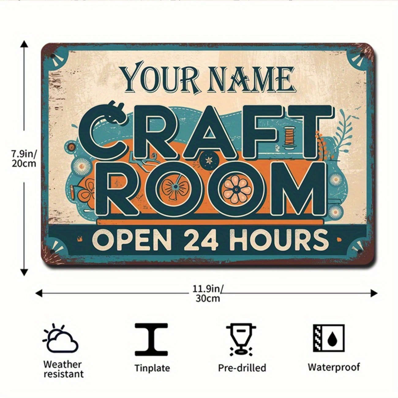 Personalized Vintage Metal Cra - Art Craft Quotes 评论和价格