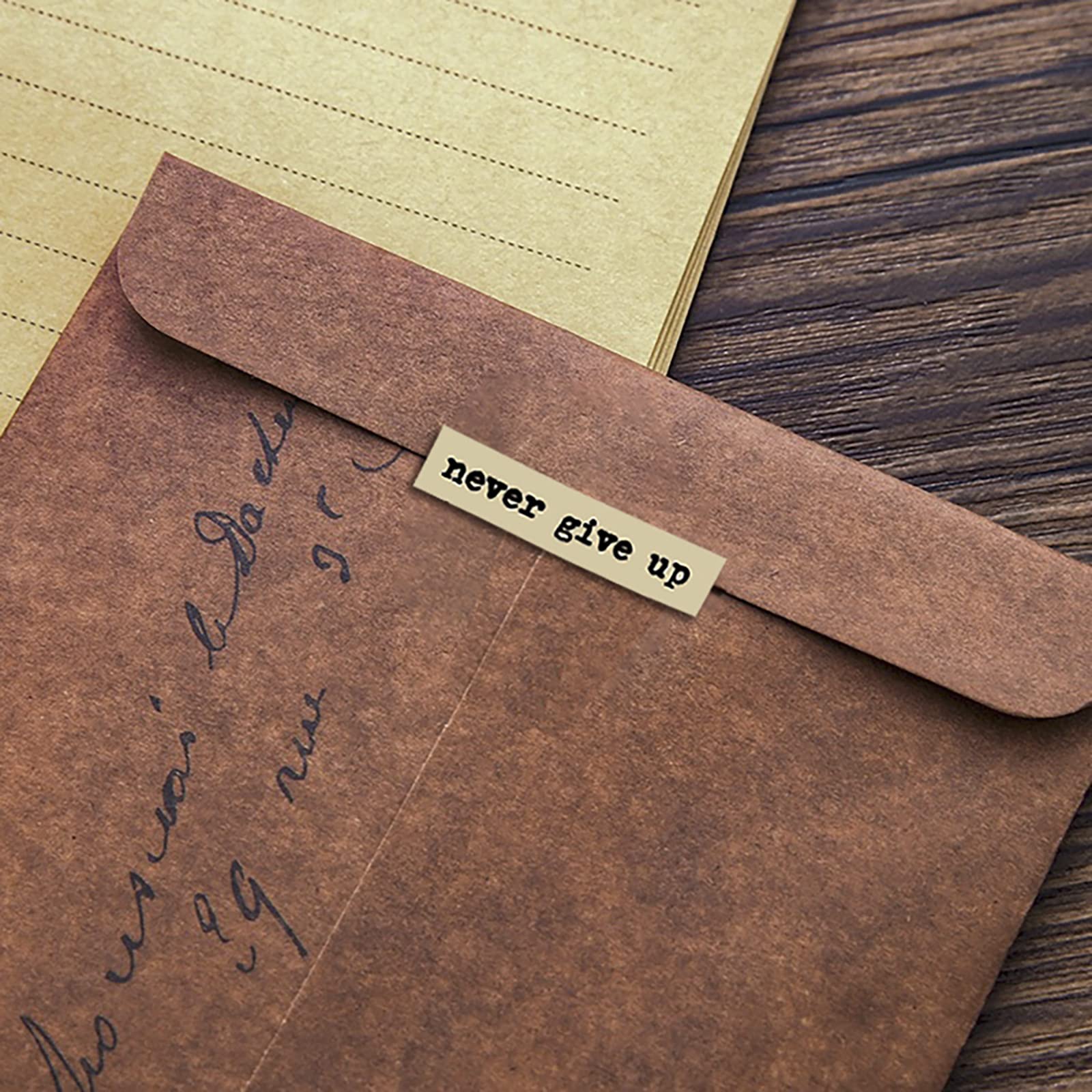 8pcs Brown Notes Quote Sticker - Art Craft Quotes 评论和价格