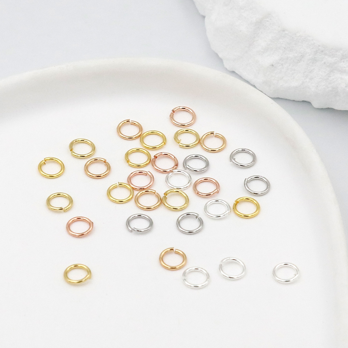 50-100 pcs/lot 3-10mm 925 Silv - Art Craft Gifts 评论和价格