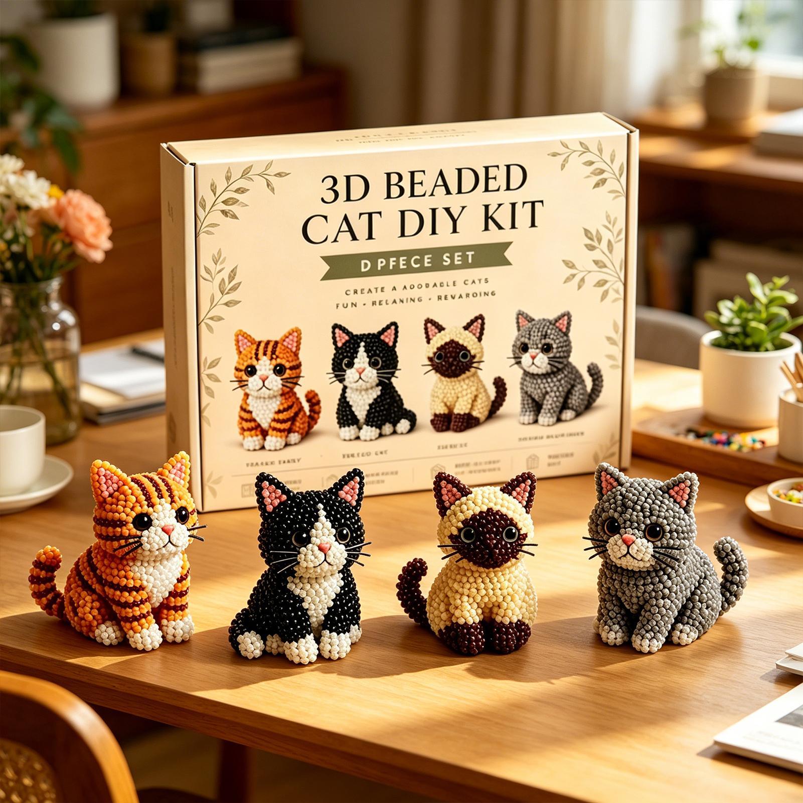 DIY Animal Beading Kit Cute 3D - Art Craft Classes 评论和价格