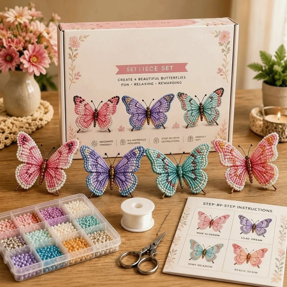 Tiny Beads 3D Beaded Animal Ki - Art Craft Kit 评论和价格