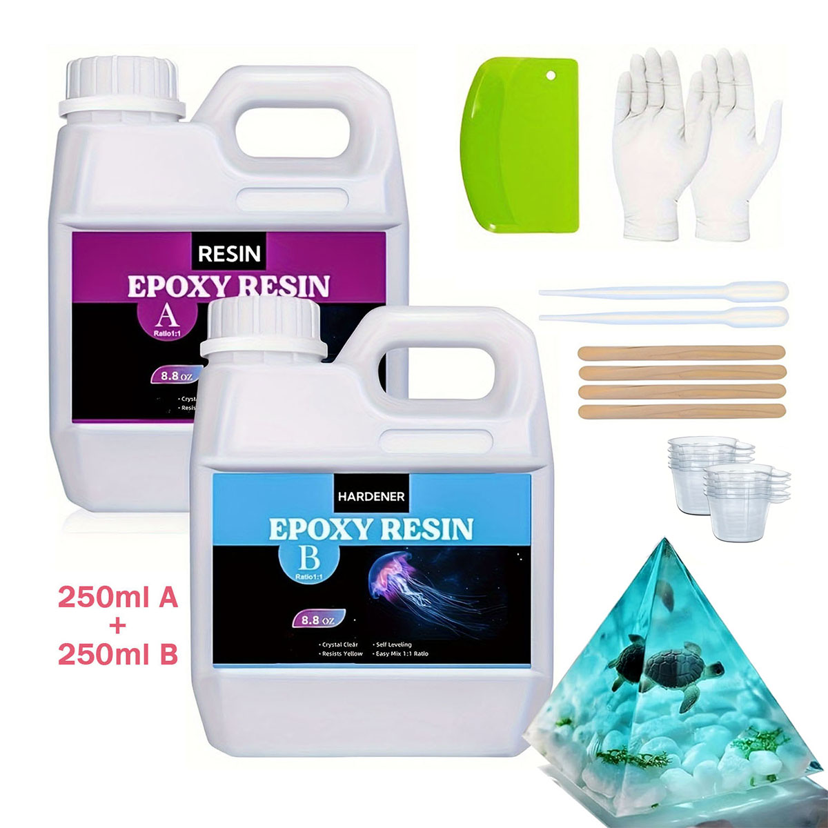125ml/250ml Crystal Clear Cast - Resin Casting Mold 评论和价格