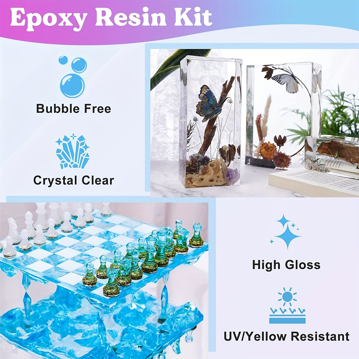 125ml/250ml Crystal Clear Cast - Resin Casting Mold 评论和价格