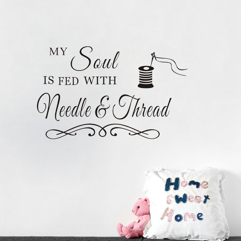 My Soul Needle and Thread Wall - Art Craft Quotes 评论和价格