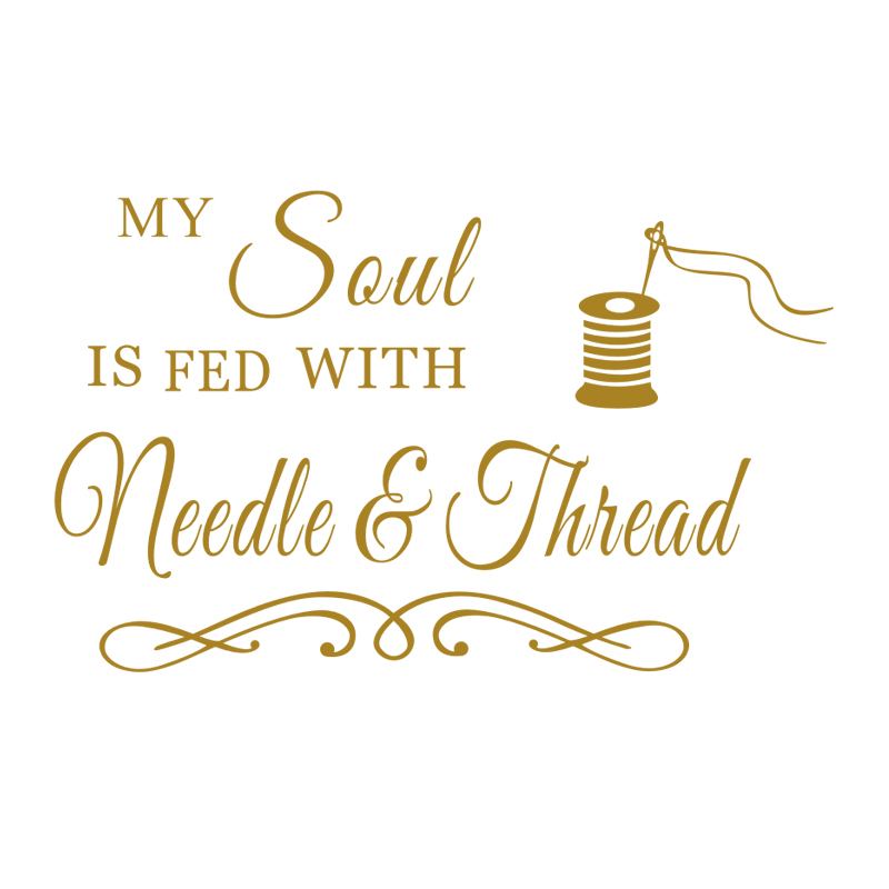 My Soul Needle and Thread Wall - Art Craft Quotes 评论和价格