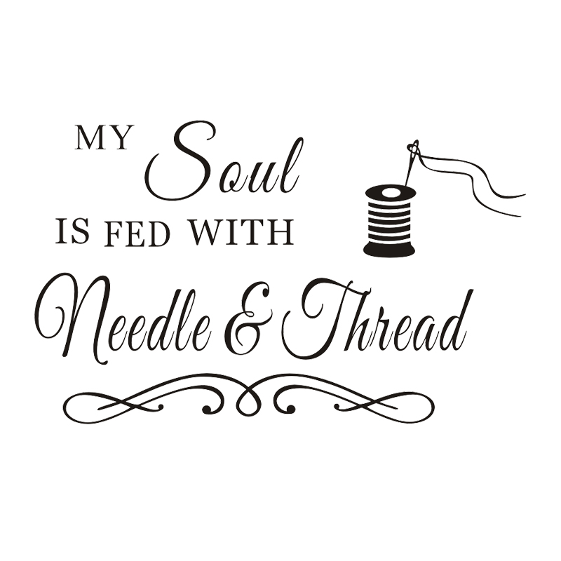 My Soul Needle and Thread Wall - Art Craft Quotes 评论和价格
