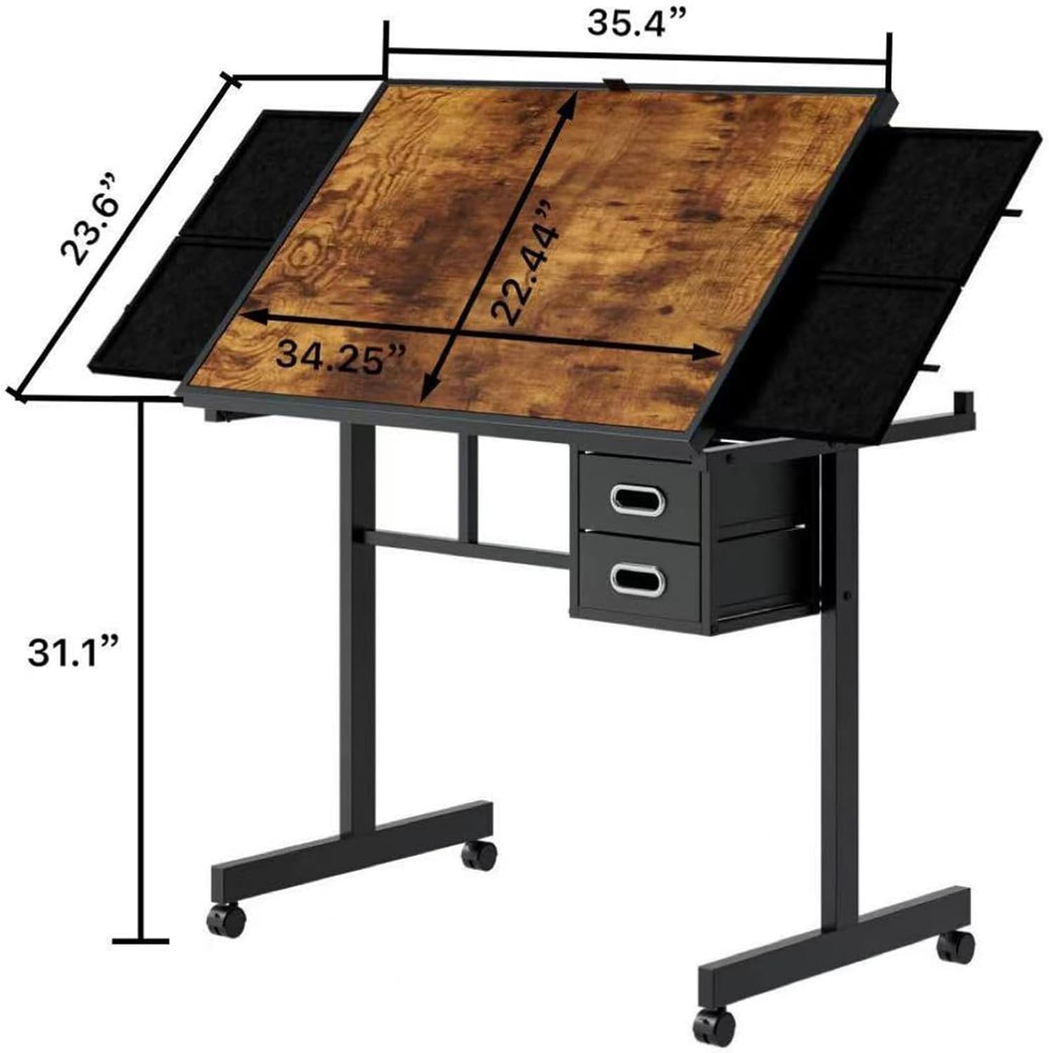 Adjustable Drafting Table with - Art And Craft Studio 评论和价格