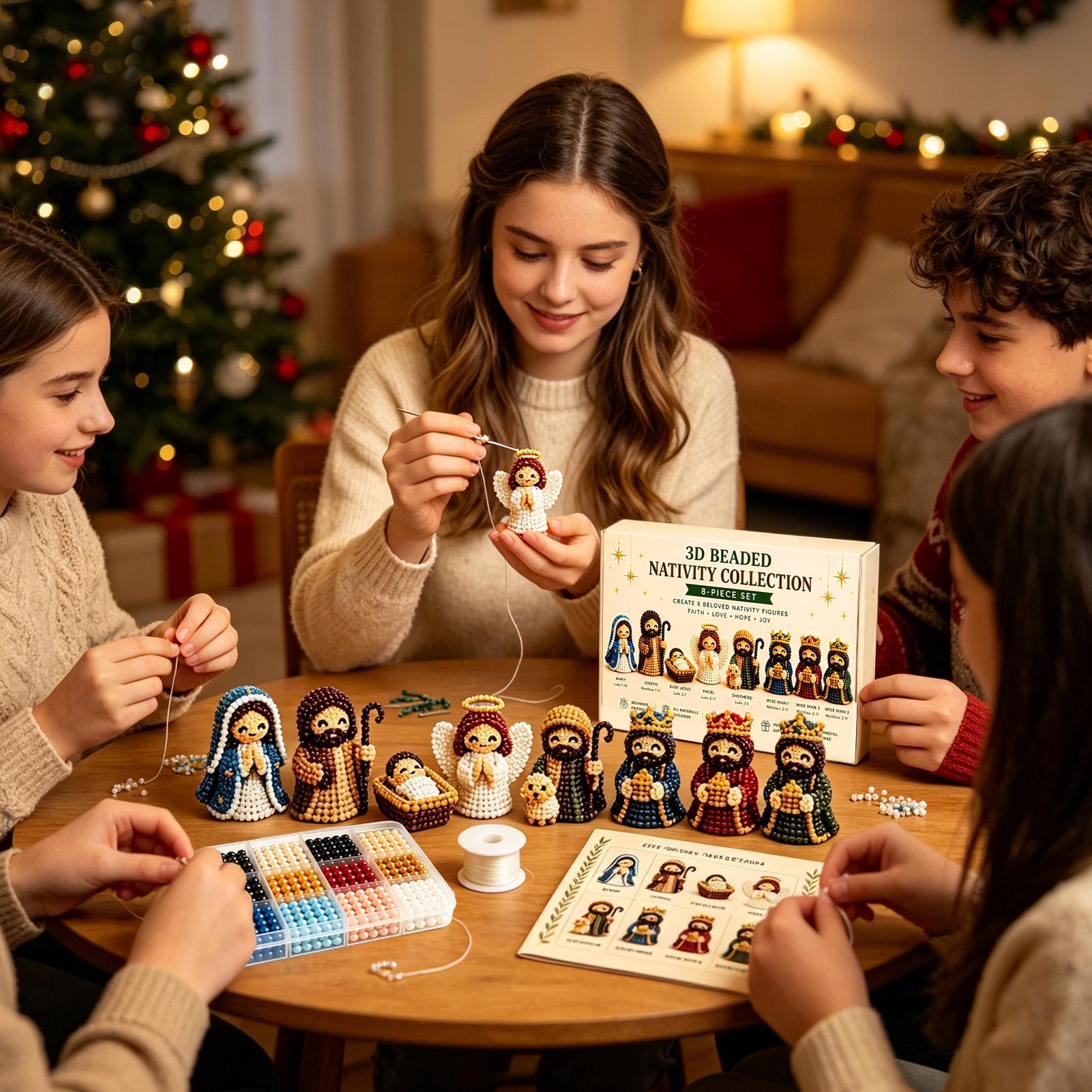 Nativity Bead Art Kit 3D Chris - Art Craft Gifts For Adults 评论和价格