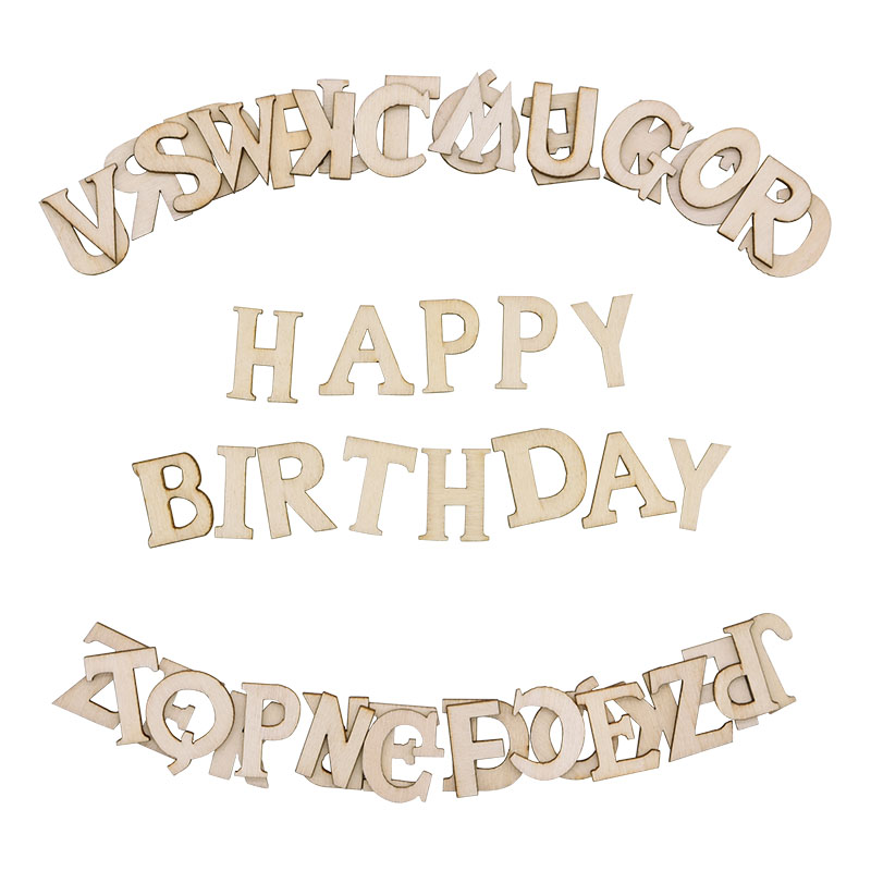 100pcs Wood English Alphabet D - Letter S Art Craft 评论和价格