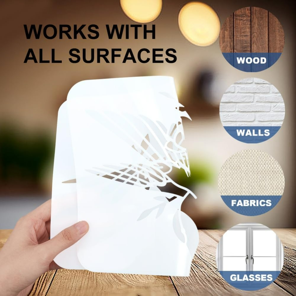 2Pcs Chess Pieces Stencil Lace - Art Craft Template 评论和价格