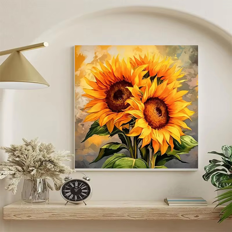 Sunflower Oil Painting Set, Ha - Letter S Art Craft 评论和价格
