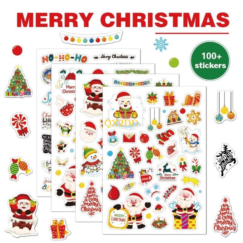 QX2D Christmas Foil Sticker Fo - Art Craft Holiday 评论和价格